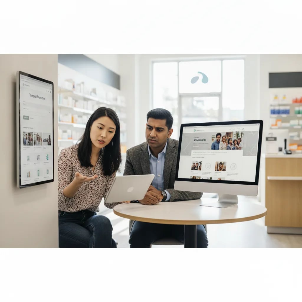 Custom Pharmacy Website vs Wix or Squarespace 2026