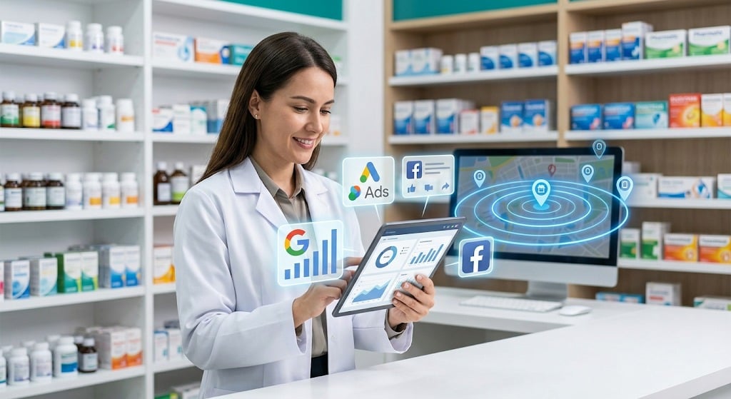 Pharmacy Paid Advertising: Google Ads, Facebook, Geofencing