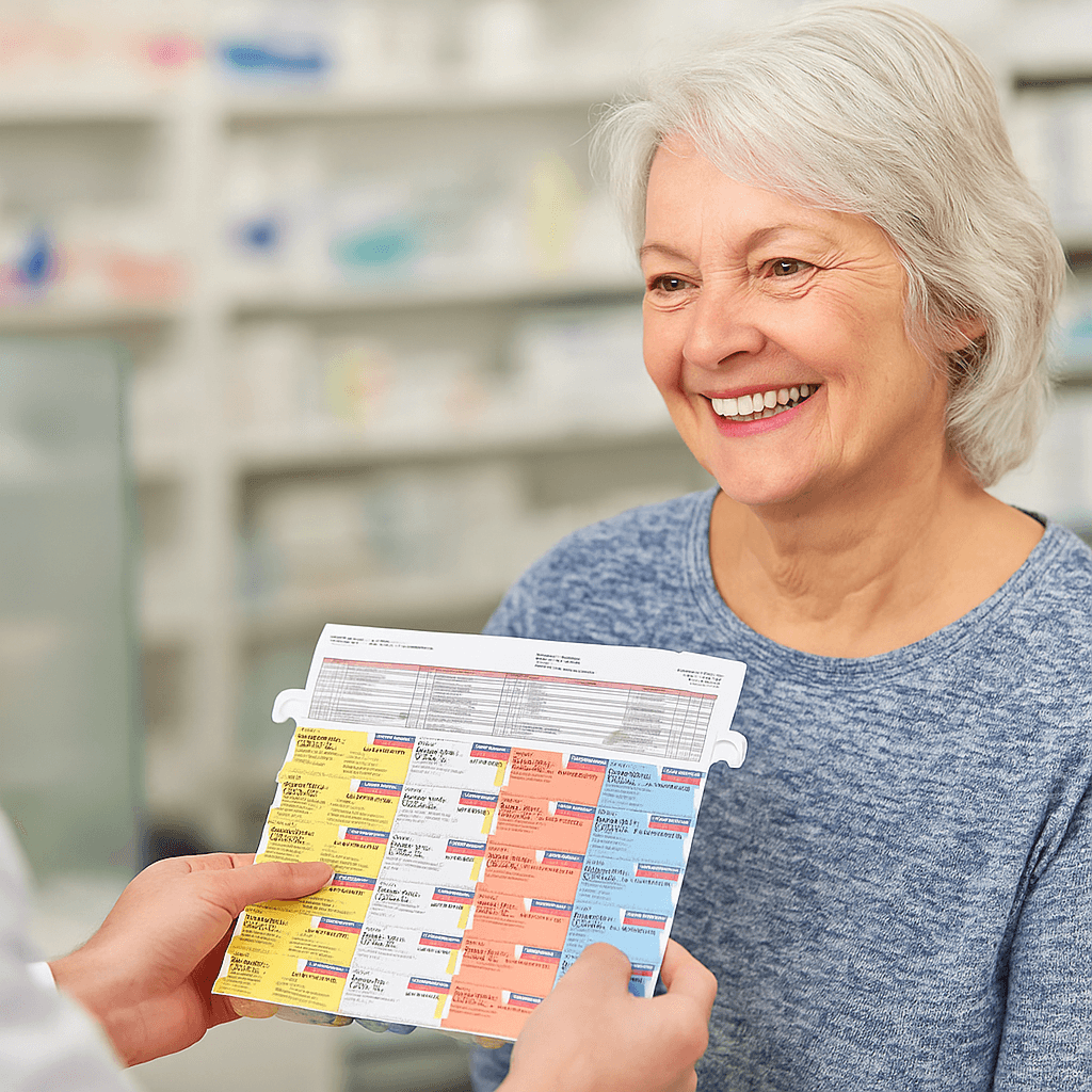 Happy customer interaction