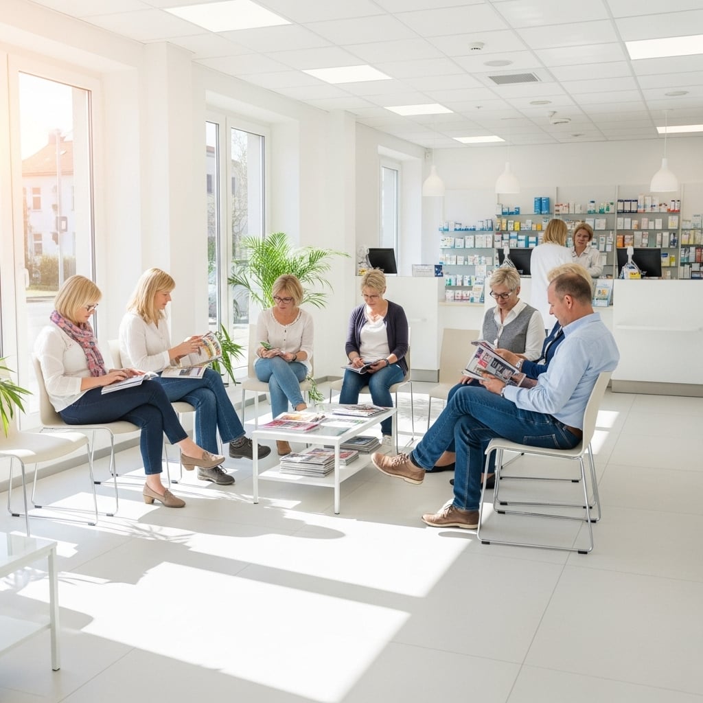 Two colleagues working in an office