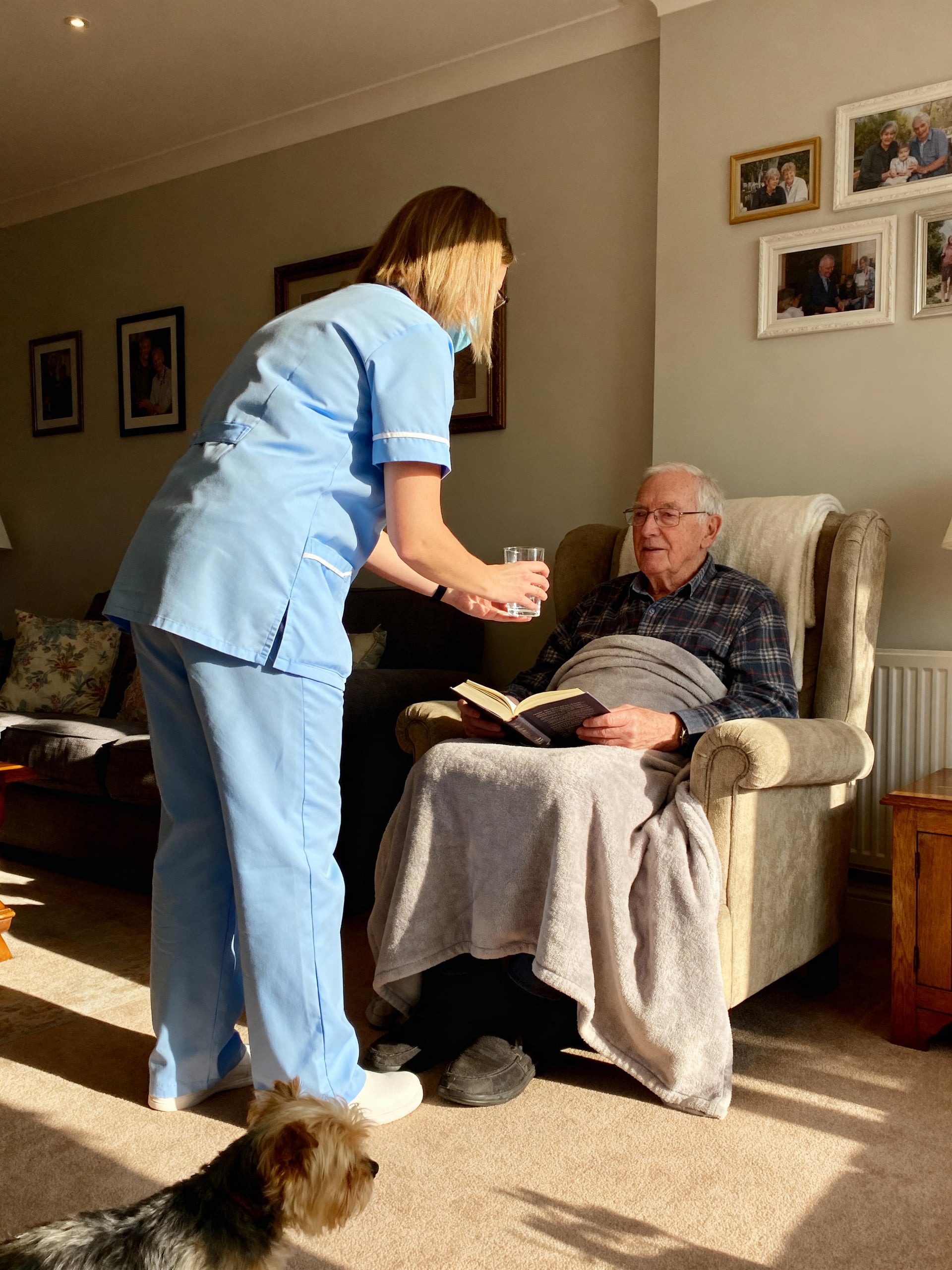 Two colleagues working in an office